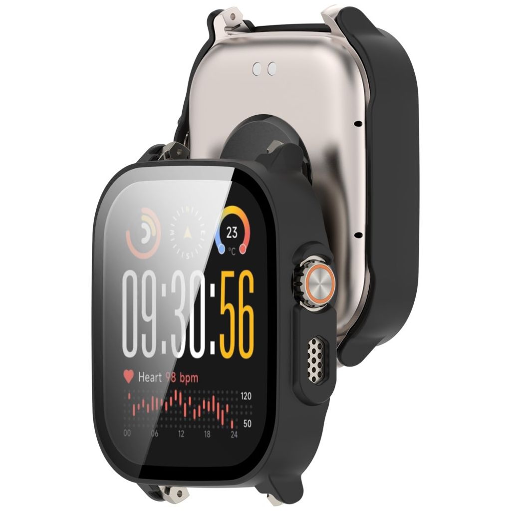 Realme Watch 5-deksel med skjermbeskytter i herdet glass – svart