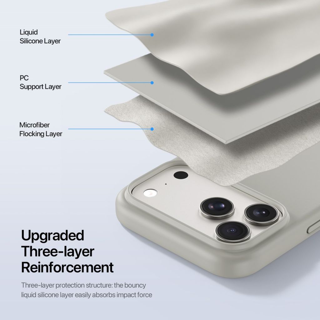 DUX DUCIS iPhone 18 Pro/17 Pro Skal i Silikon - Beige