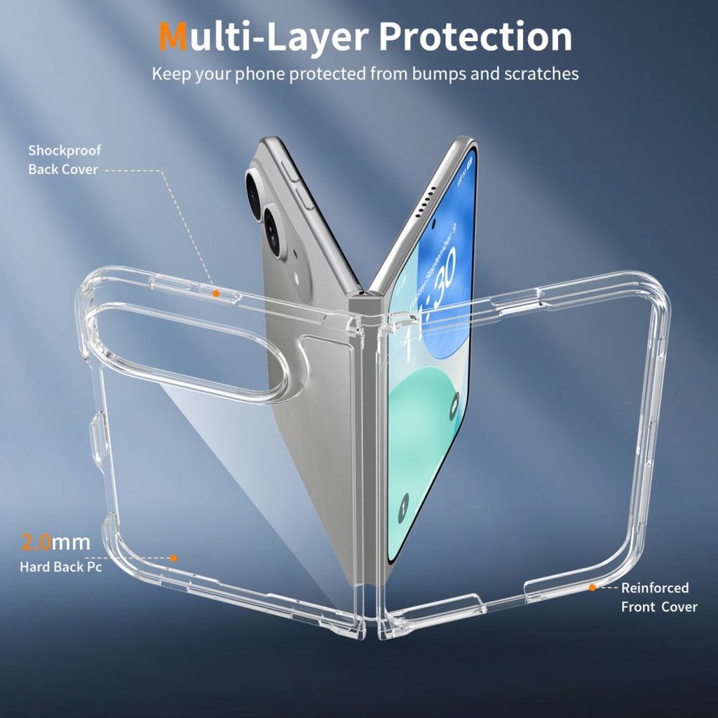 iPhone Duo Cover med akrylbagside - Gennemsigtig