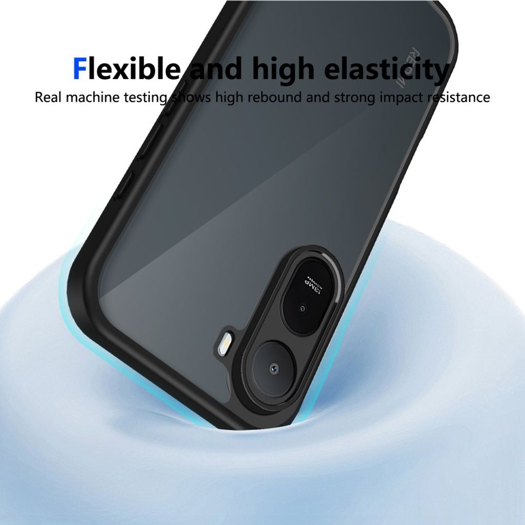 Xiaomi Poco C85x 5G/Redmi A7 Pro Skal - Transparent Svart