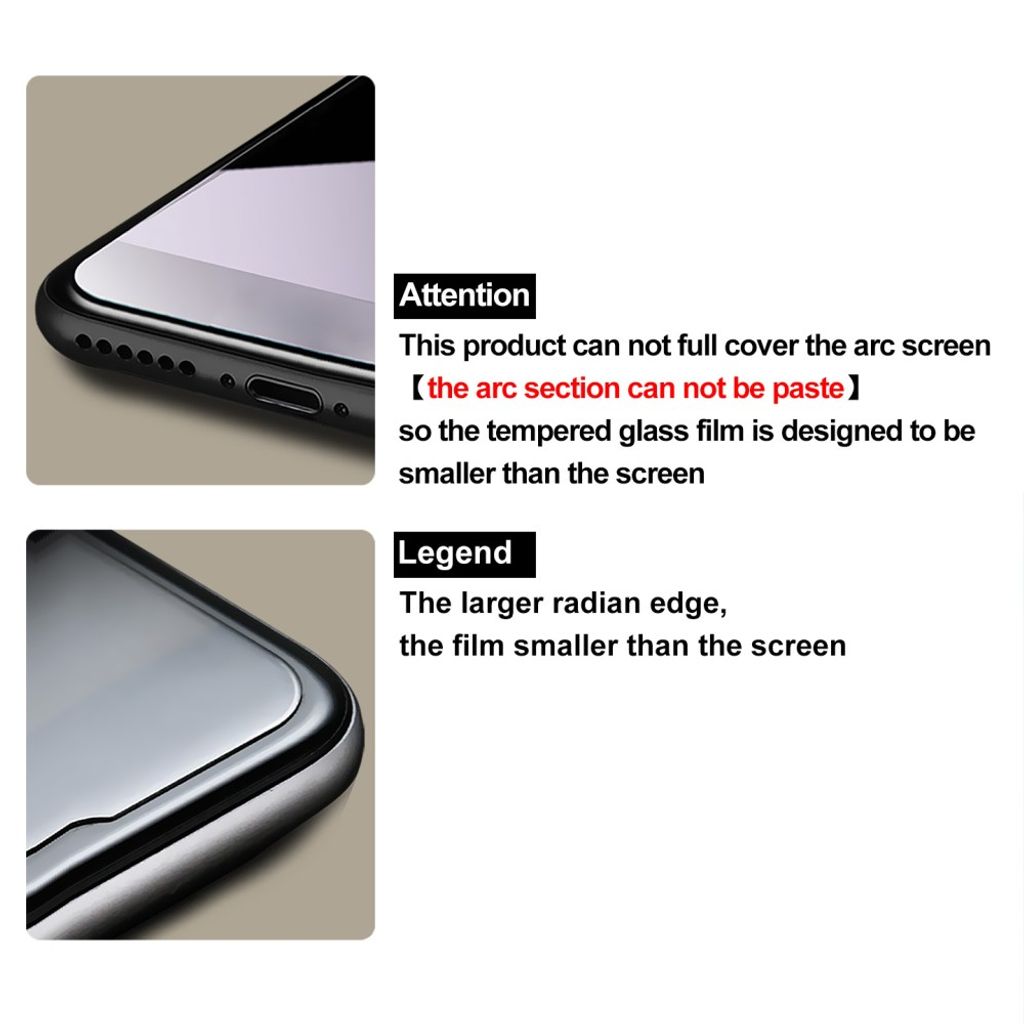 IMAK iPhone Fold -näytönsuoja karkaistusta lasista - läpinäkyvä