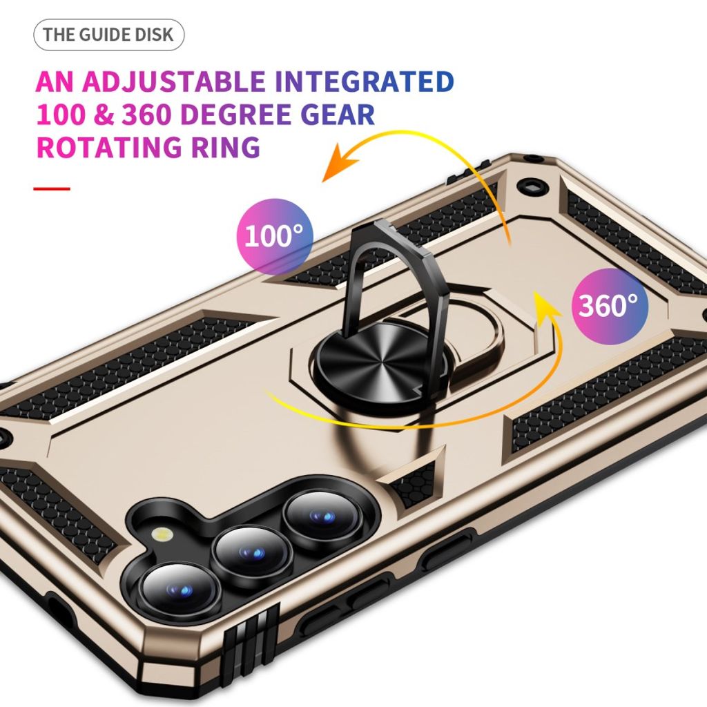 Samsung Galaxy S25 FE Case with Stand - Gold