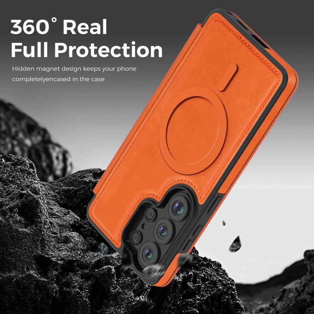 Samsung Galaxy S26 Ultra MagSafe Lompakkokotelo - Oranssi