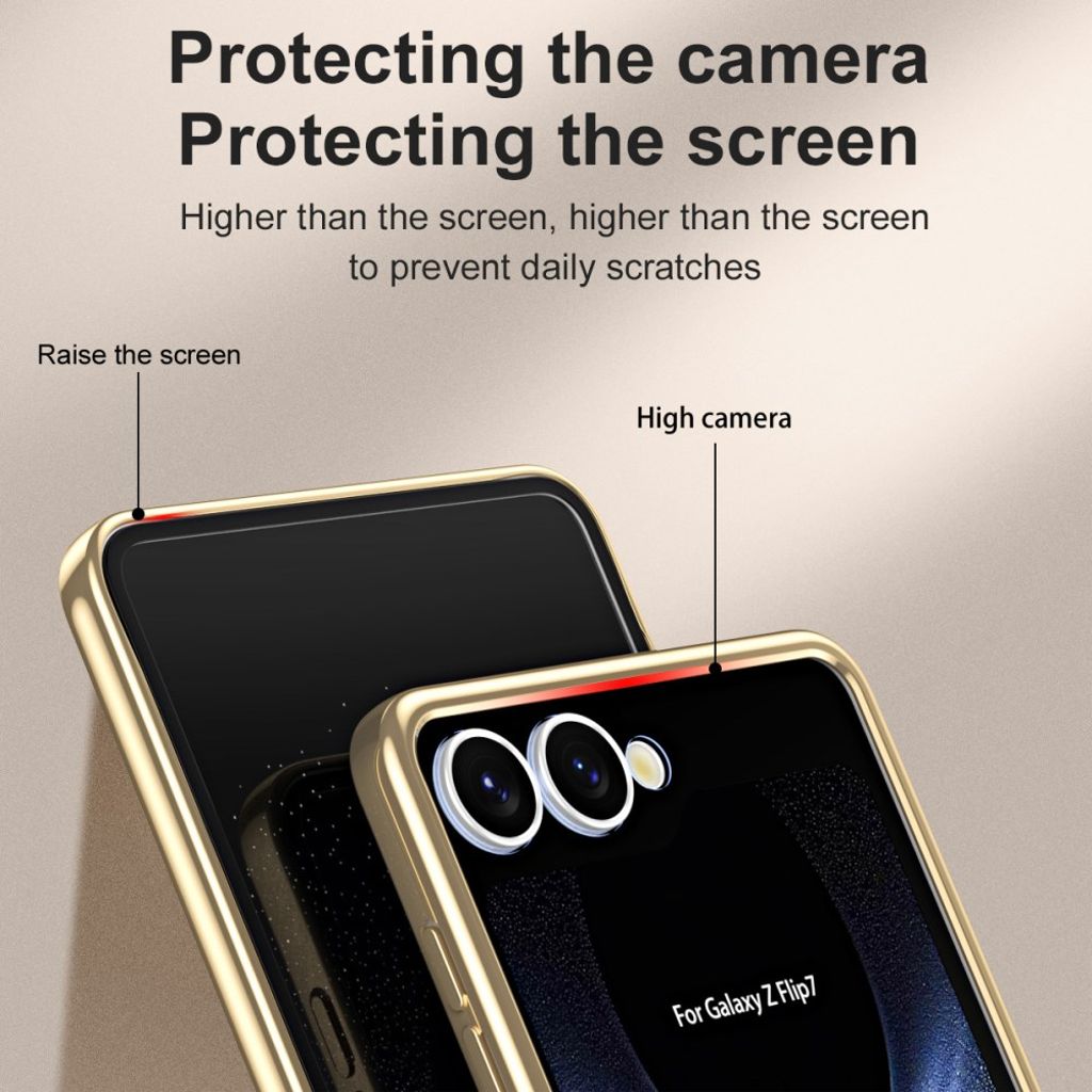 Samsung Galaxy Z Flip7 5G Skal med skärmskydd - Svart