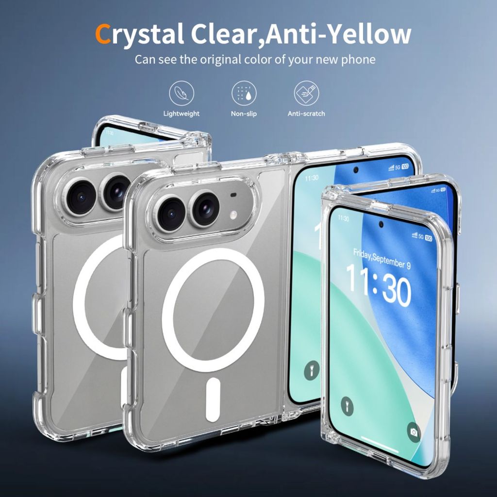 iPhone Duo MagSafe Skal - Transparent