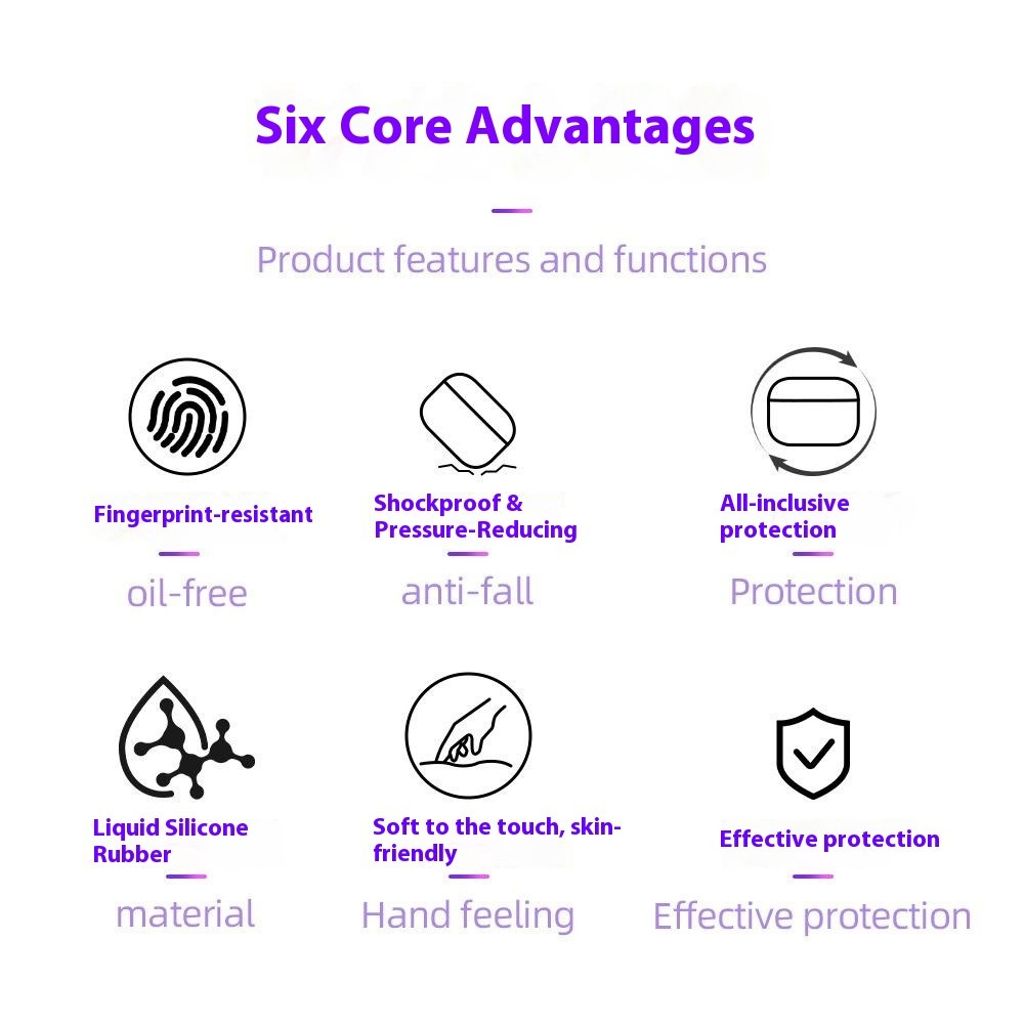 Apple AirPods Pro 3 Etui Spilkonsol Kat - Lilla