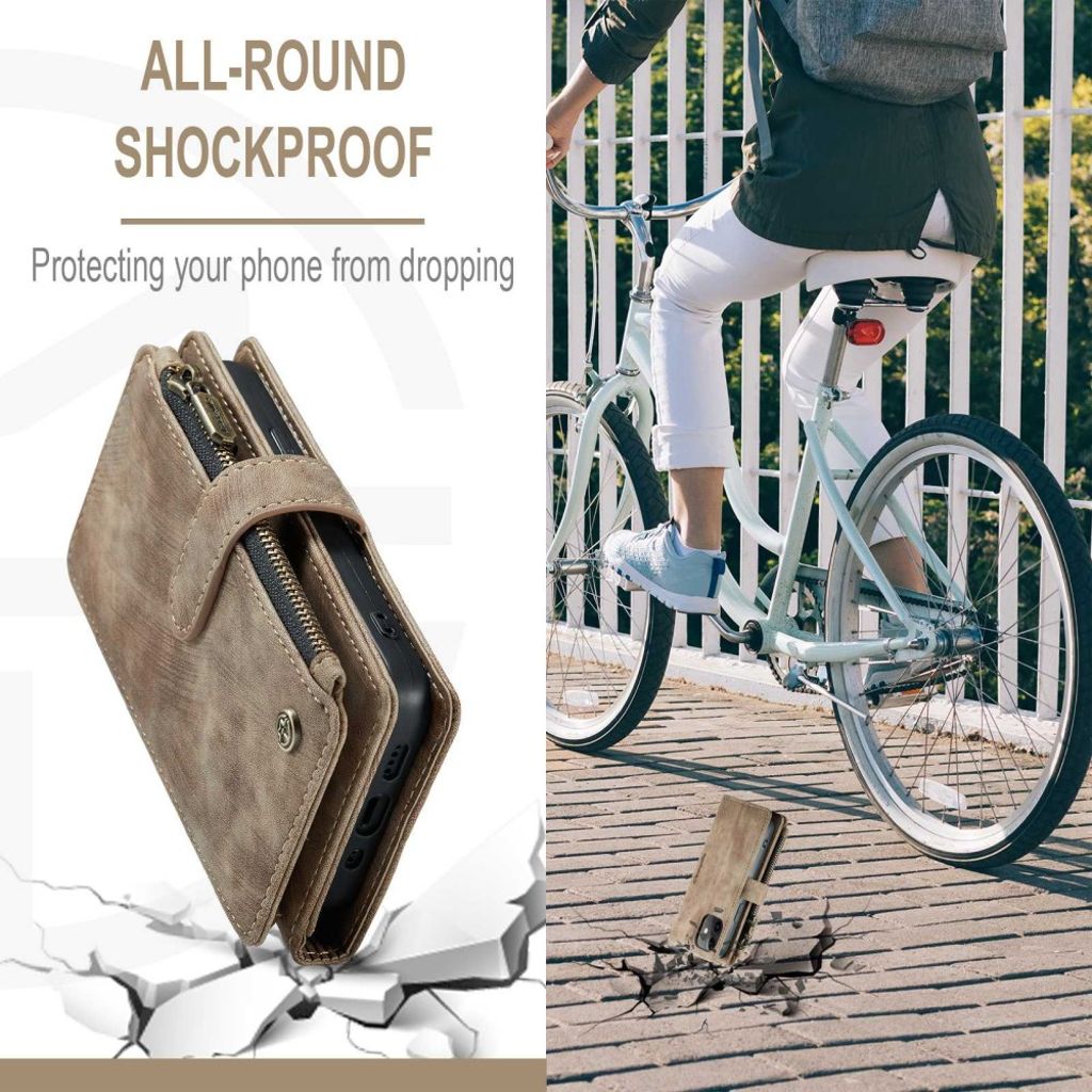 CASEME iPhone 12 Mini Cover with Stand - Brown