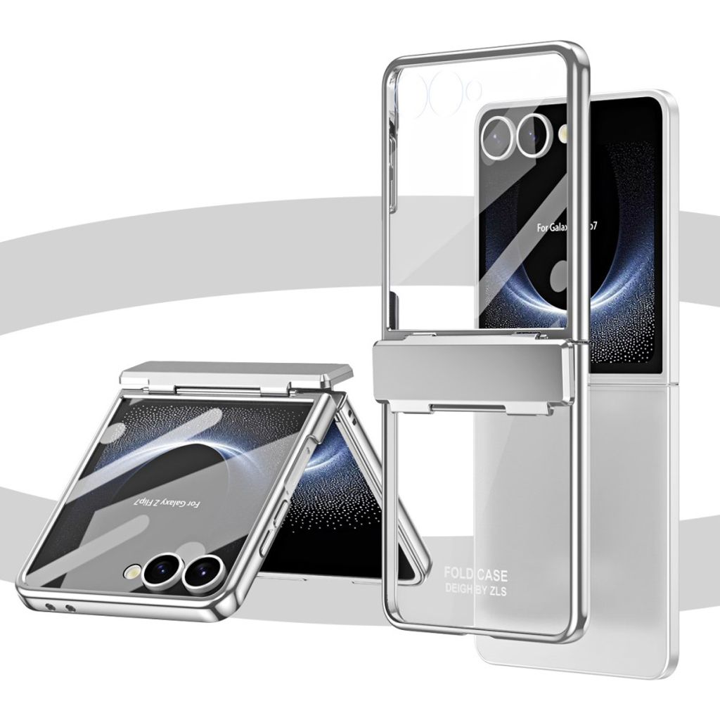 Samsung Galaxy Z Flip7 5G Skal med skärmskydd - Silver