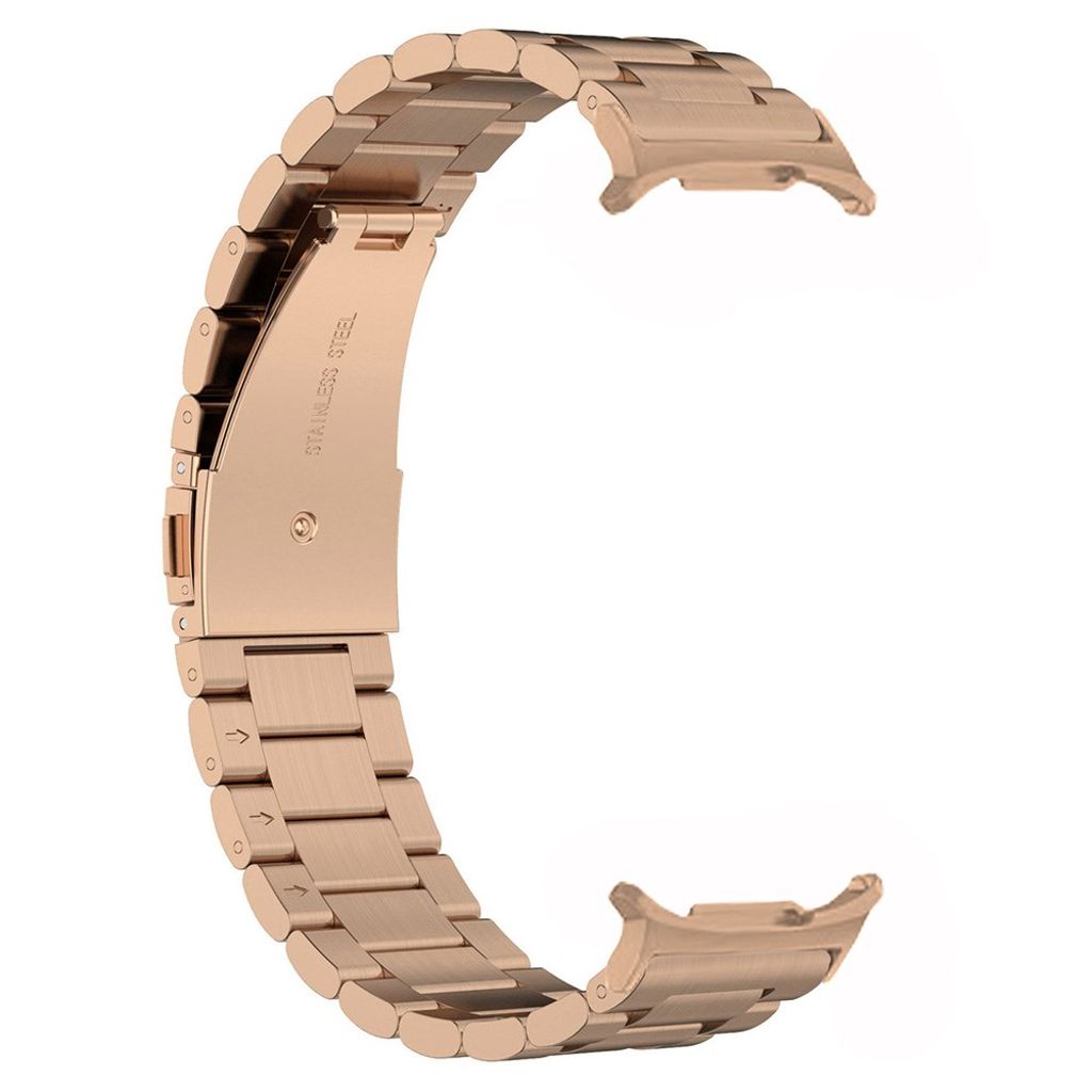 Samsung Galaxy Watch8 40mm/44mm kellonranneke ruostumatonta terästä – ruusukulta