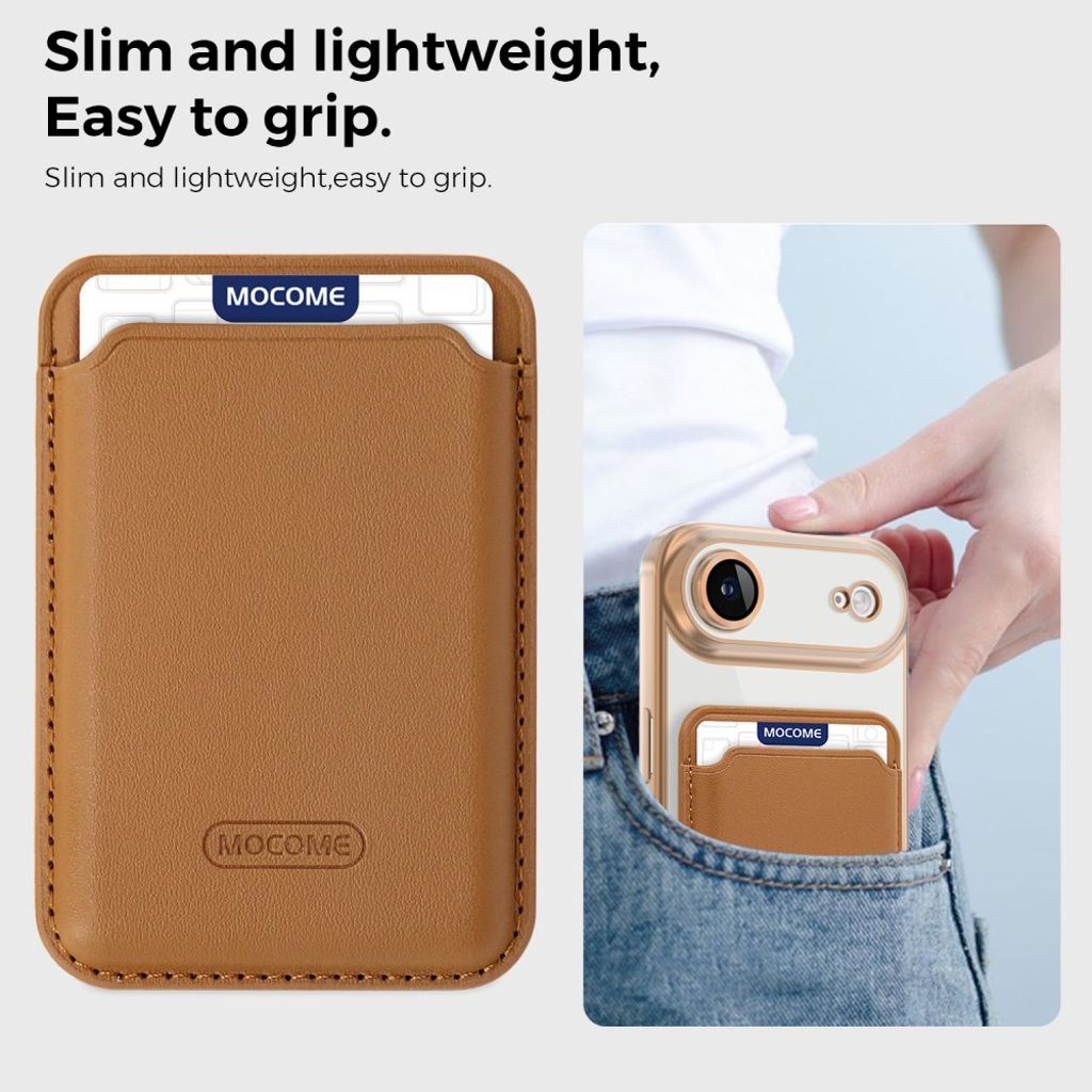 iPhone Air MagSafe Kuori Irrotettava Kortin Haltija - Ruskea