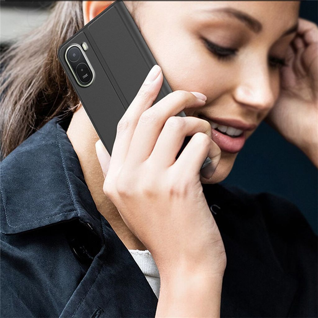 Xiaomi Poco C85x 5G/Redmi A7 Pro Fodral Korthållare/Stativ - Svart