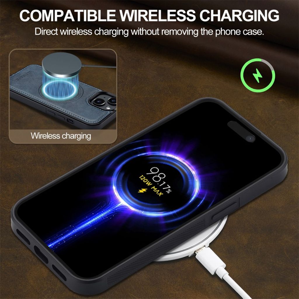 LC.IMEEKE iPhone 13 MagSafe-yhteensopiva kuori - Sininen