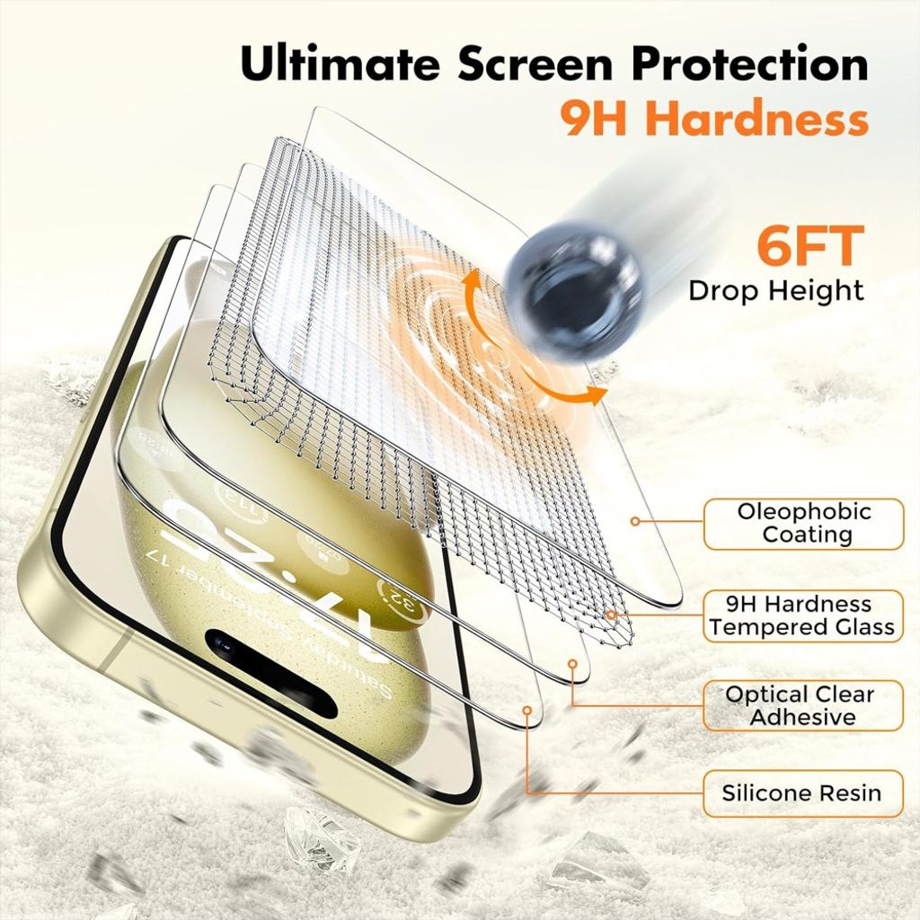 iPhone Air 2-in-1 TPU Kuori ja Alumiini-silikonilasi Näytönsuoja - Läpinäkyvä