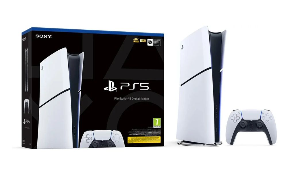 PlayStation 5 (PS5) digitaalinen Slim-versio (2025)