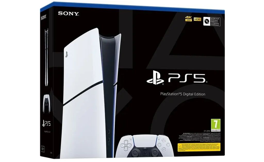 PlayStation 5 (PS5) digitaalinen Slim-versio (2025)