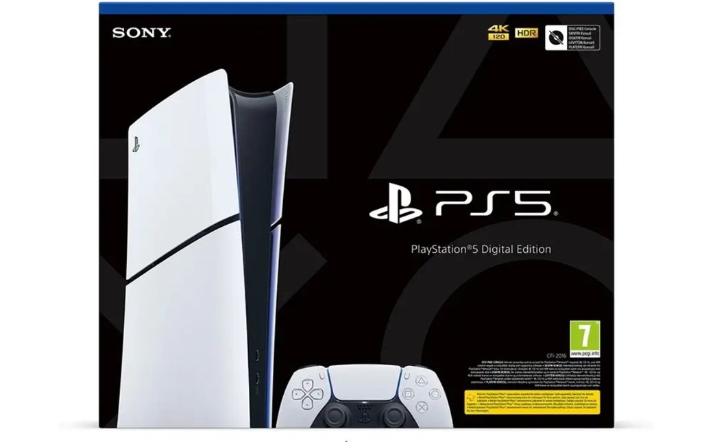 PlayStation 5 (PS5) digitaalinen Slim-versio (2025)
