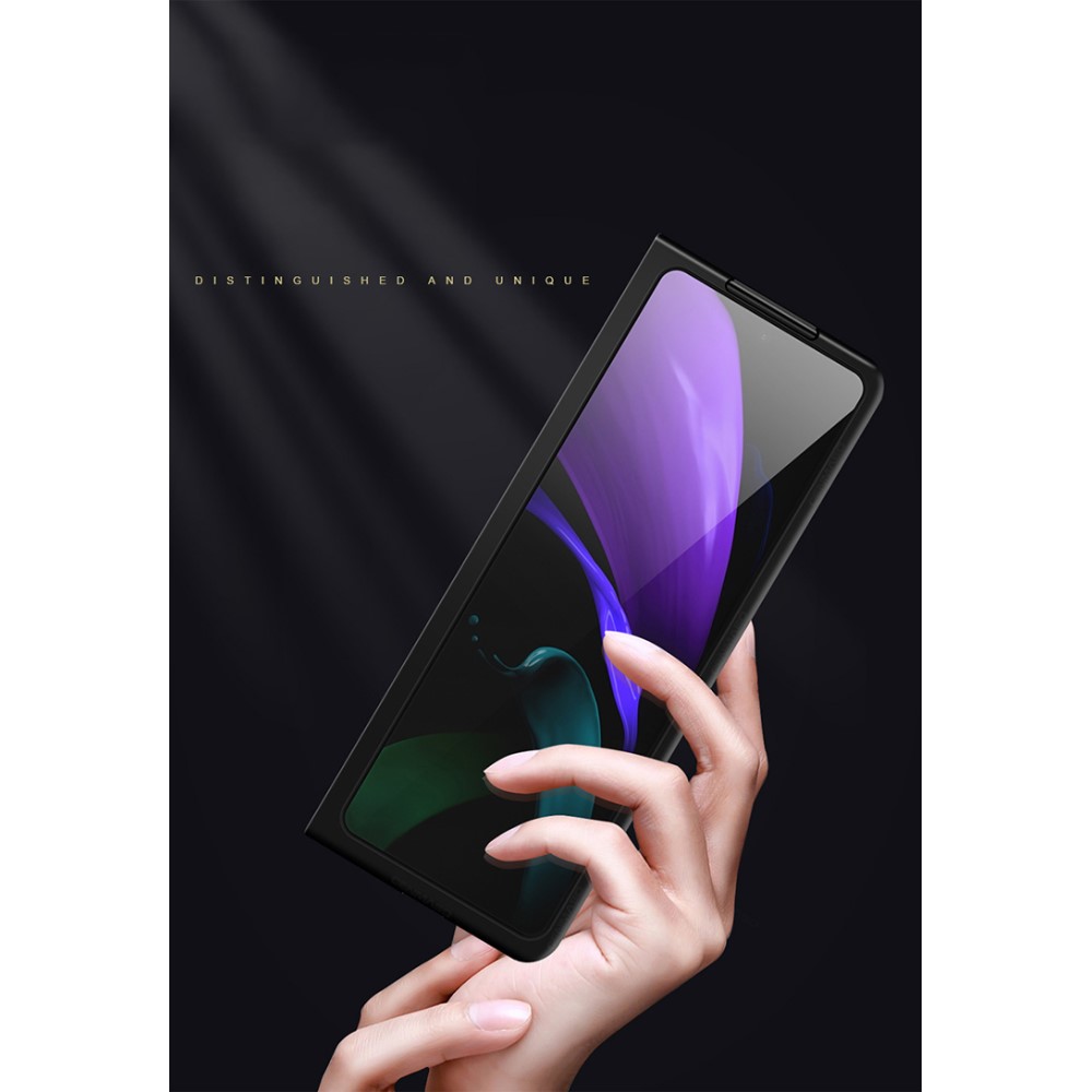 Carbon Fiber Kuori Samsung Galaxy Z Fold2 - Musta