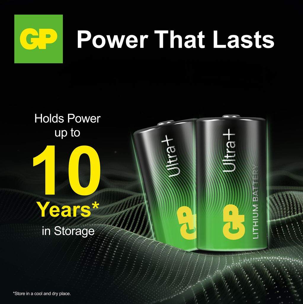 GP CR 123A-U4/ 123A litium batteri - 4 Pakke