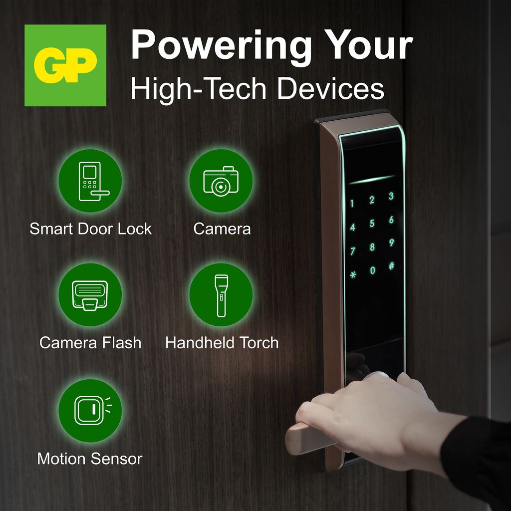 GP CR 123A-U4/ 123A litium batteri - 4 Pakke