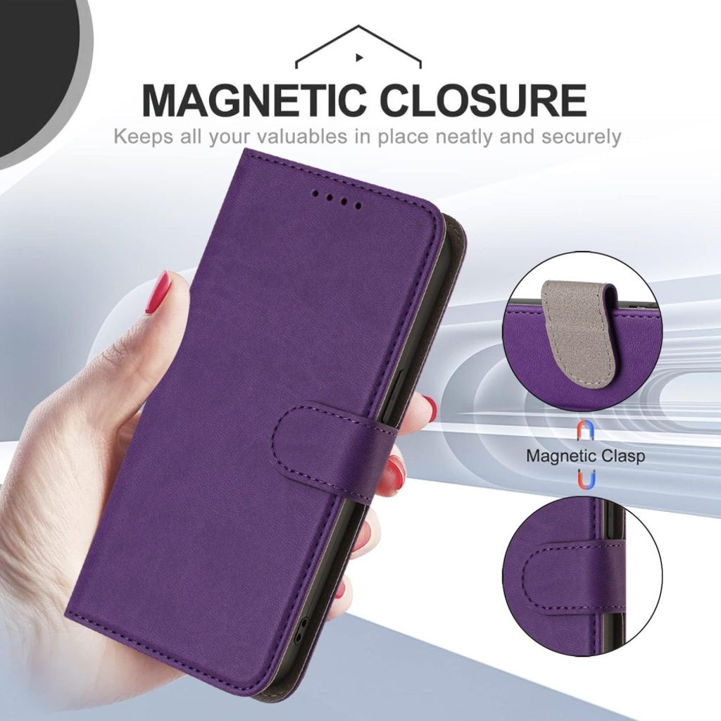 Xiaomi Redmi A5 4G Wallet Cover – Dark Purple