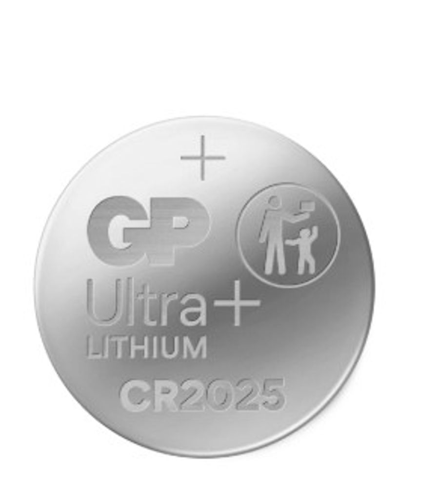 CR2025 2-pakning GP Ultra Plus litiumknappcellebatterier