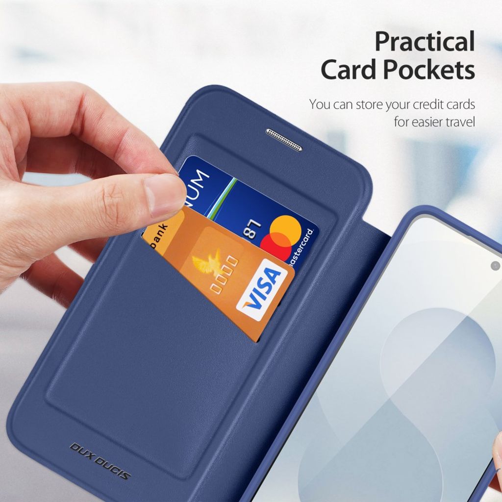 DUX DUCIS Samsung Galaxy S26 MagSafe Lommeboketui – Blå