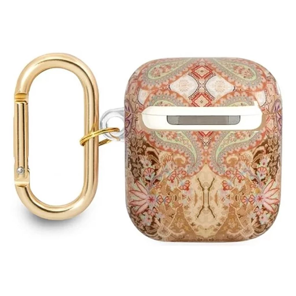 Guess Paisley Strap Etui till AirPods 1/2 - Guld