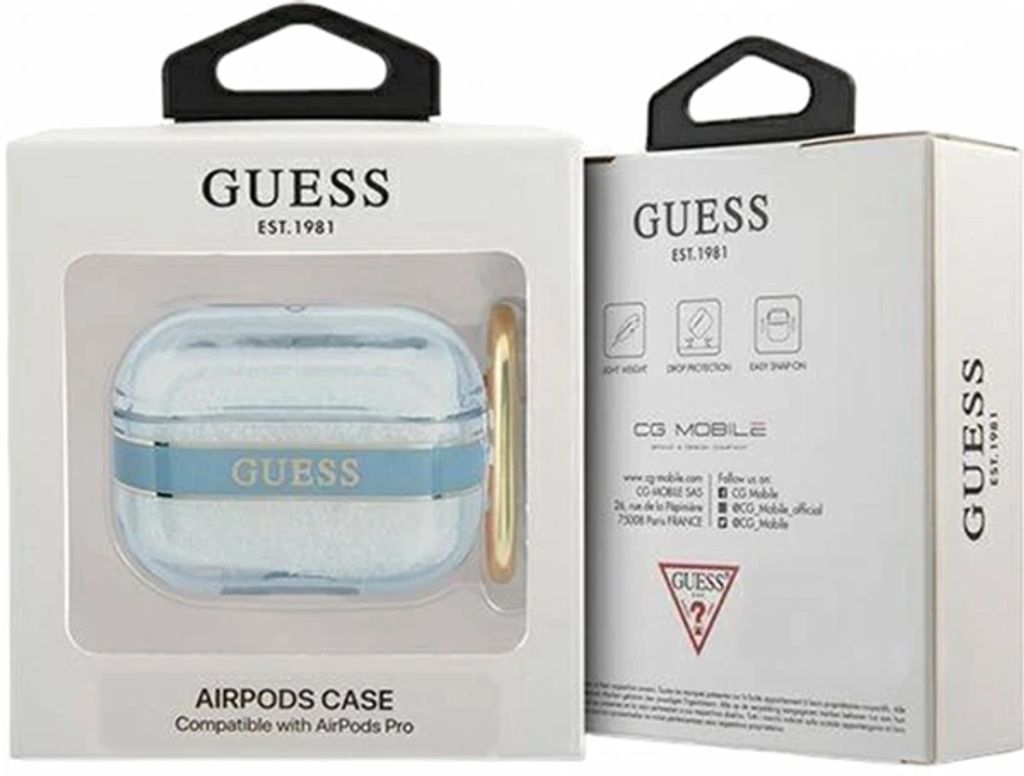 Guess Strap Fodral till AirPods Pro - Blå