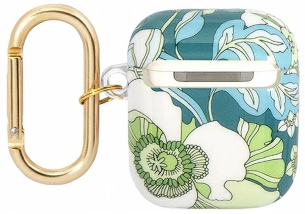 Guess Flower Strap Etui till AirPods 1/2 - Grøn