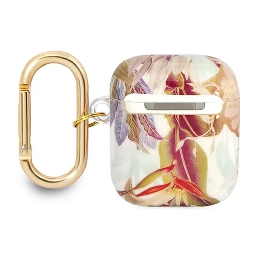 Guess Flower Strap Etui till AirPods 1/2 - Lilla