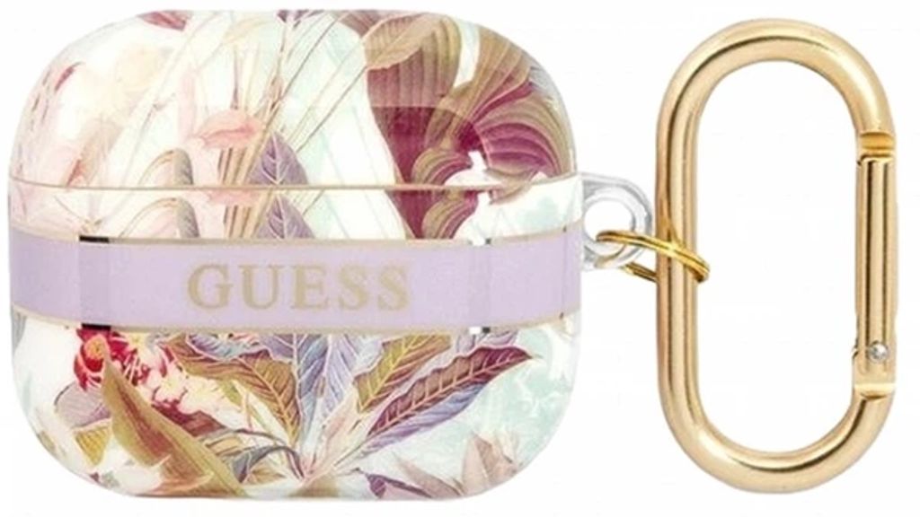 Guess Flower Strap Fodral till Airpods 3 - Lila