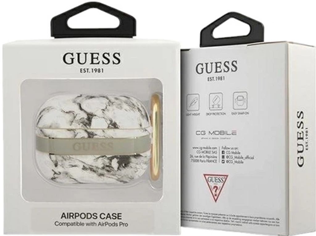 Guess Marble Strap Fodral till AirPods Pro - Grå