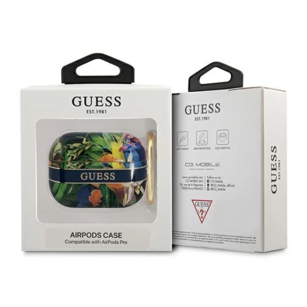 Guess Flower Strap Fodral till AirPods Pro - Blå