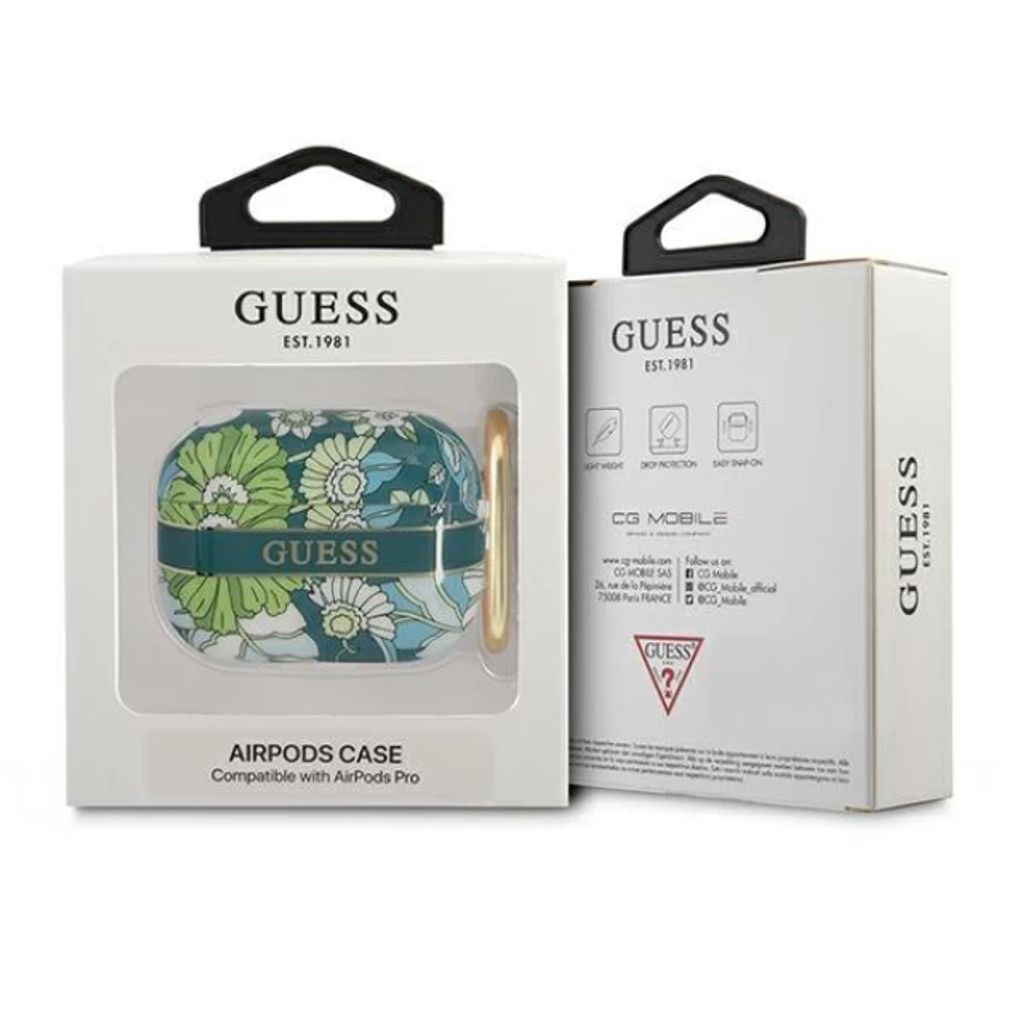 Guess Flower Strap Fodral till AirPods Pro - Grön