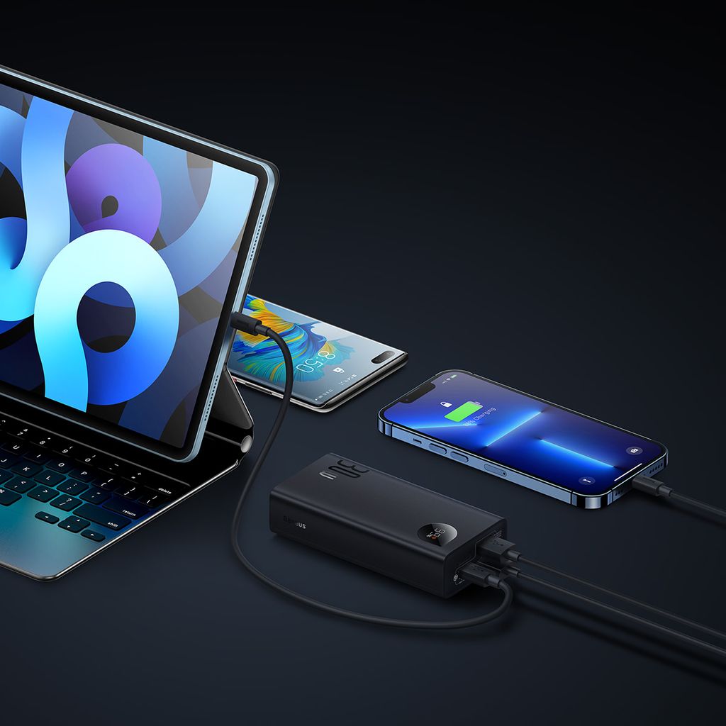 Baseus Adaman2 powerbank digital display 10000mAh 30W svart