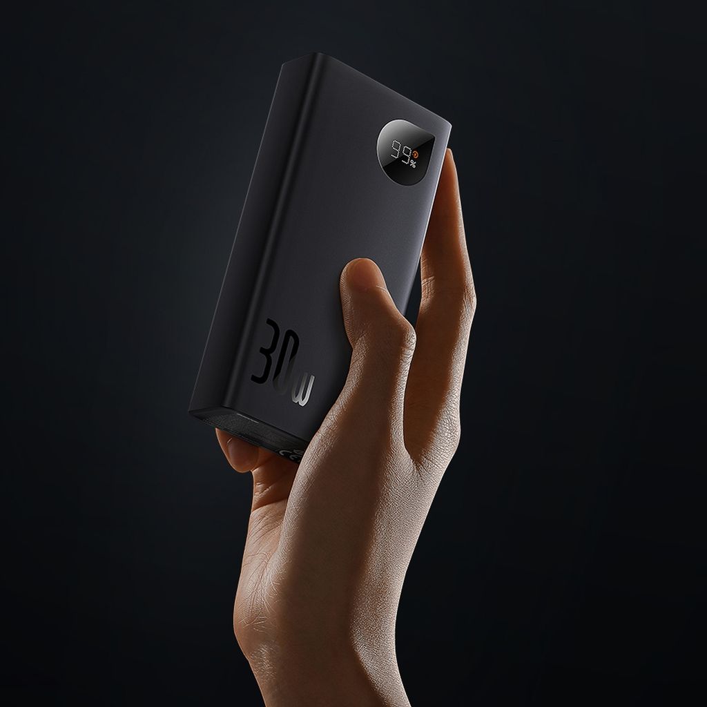 Baseus Adaman2 powerbank digital display 10000mAh 30W svart