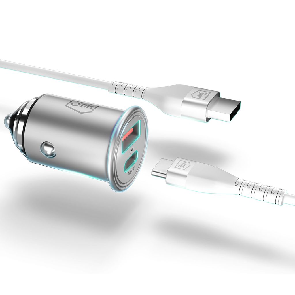 3mk Hyper Car Charger 30W – hurtig billader
