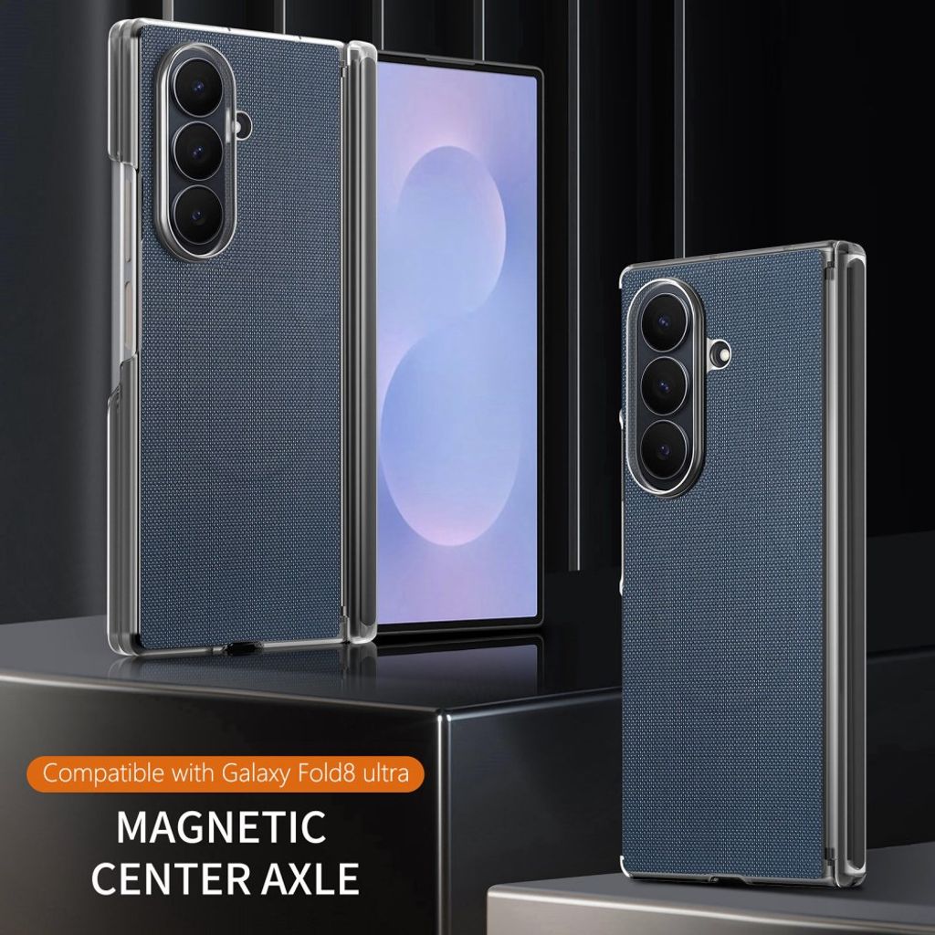 Samsung Galaxy Z Fold8 Ultra MagSafe Kuori PU-nahkaa - Sininen