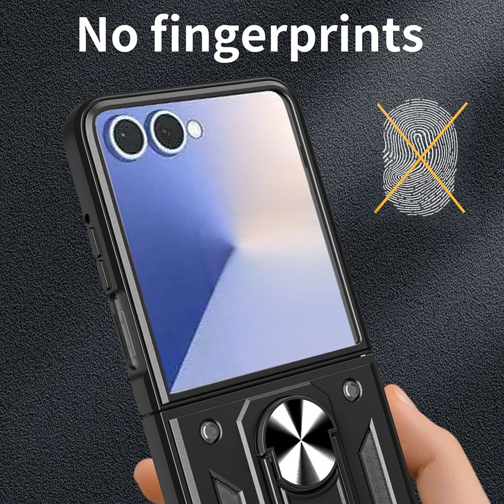 Samsung Galaxy Z Flip7 5G Cover med Stativ - Sølv