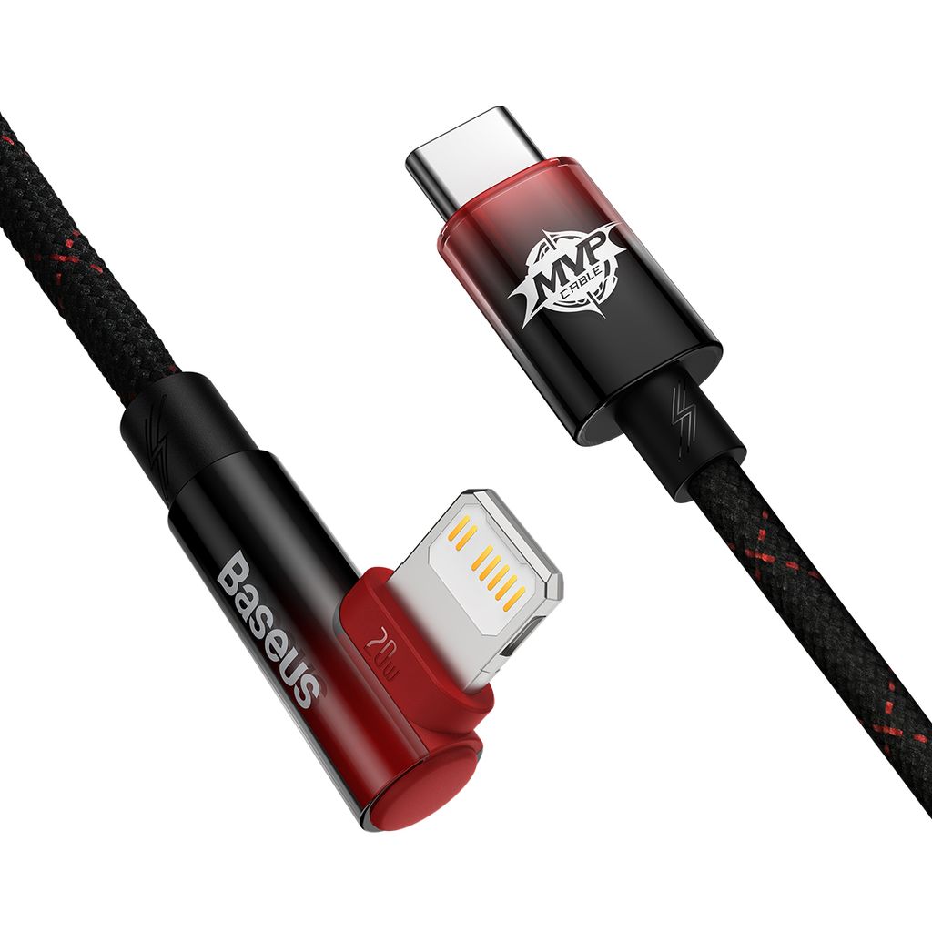 Baseus CAVP000220 Lightning til USB-C PD kabel 20W 1m – rød