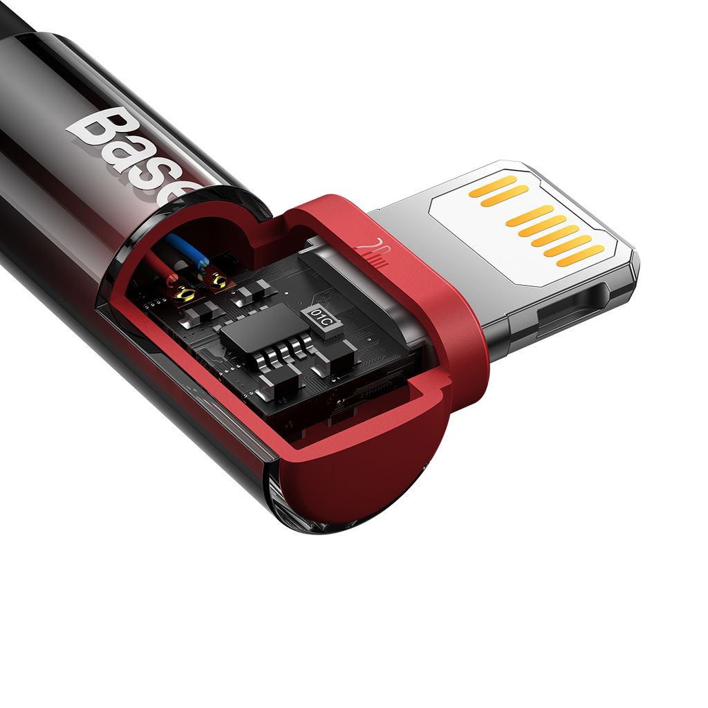 Baseus CAVP000220 Lightning til USB-C PD kabel 20W 1m – rød