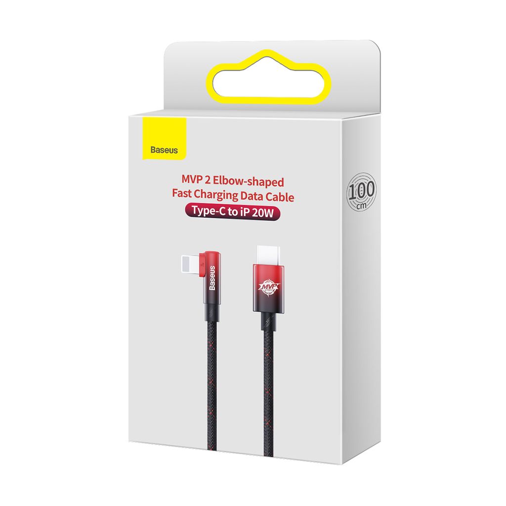Baseus CAVP000220 Lightning til USB-C PD kabel 20W 1m – rød