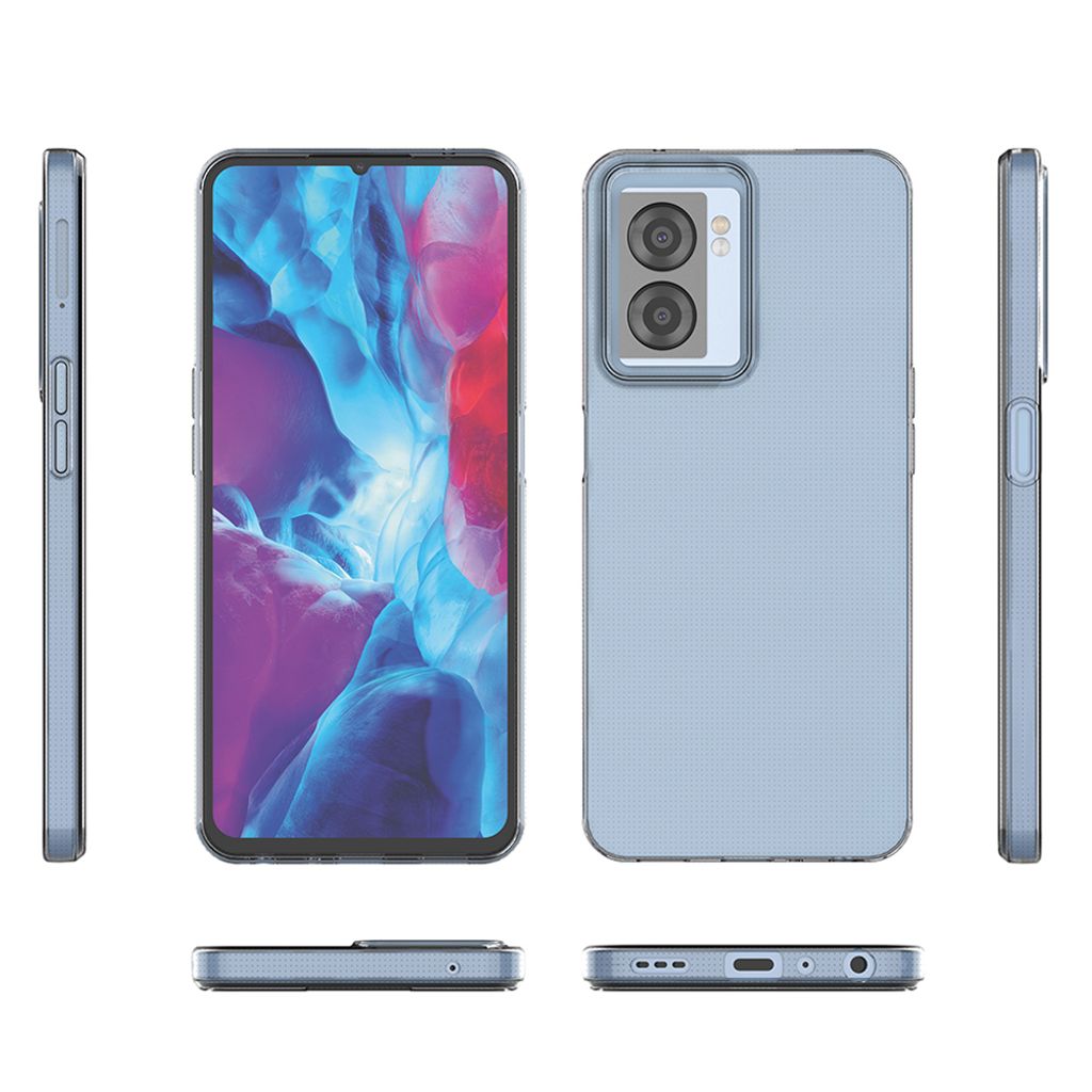 Ultra 0.5mm Thin -kuori till OppoA57/A77/K10/Realme V23/Narzo 50/Q5i - Läpinäkyvä