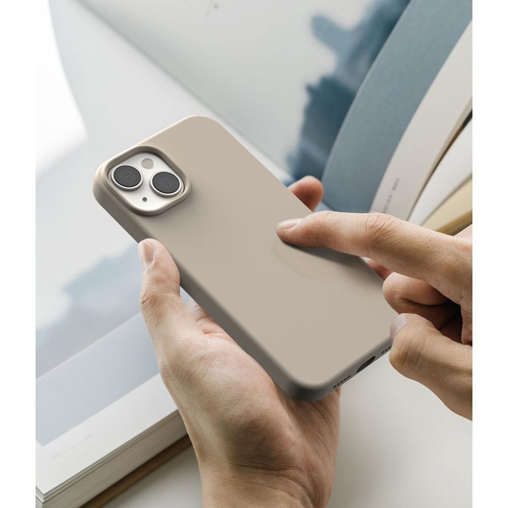 Ringke Silicone Deksel til iPhone 14 Plus - Stone