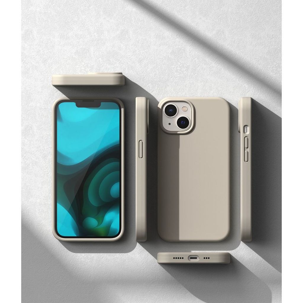 Ringke Silicone Deksel til iPhone 14 Plus - Stone