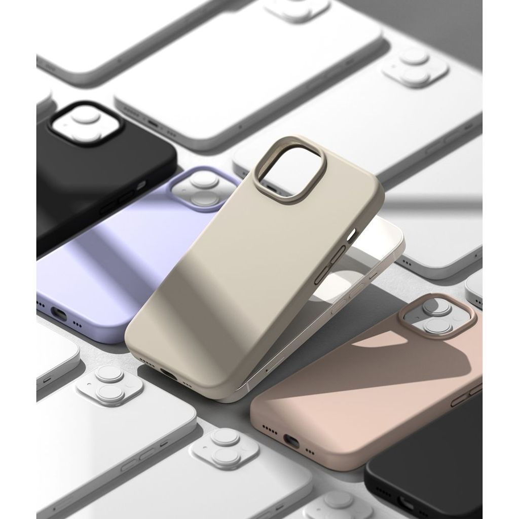 Ringke Silicone Deksel til iPhone 14 Plus - Stone