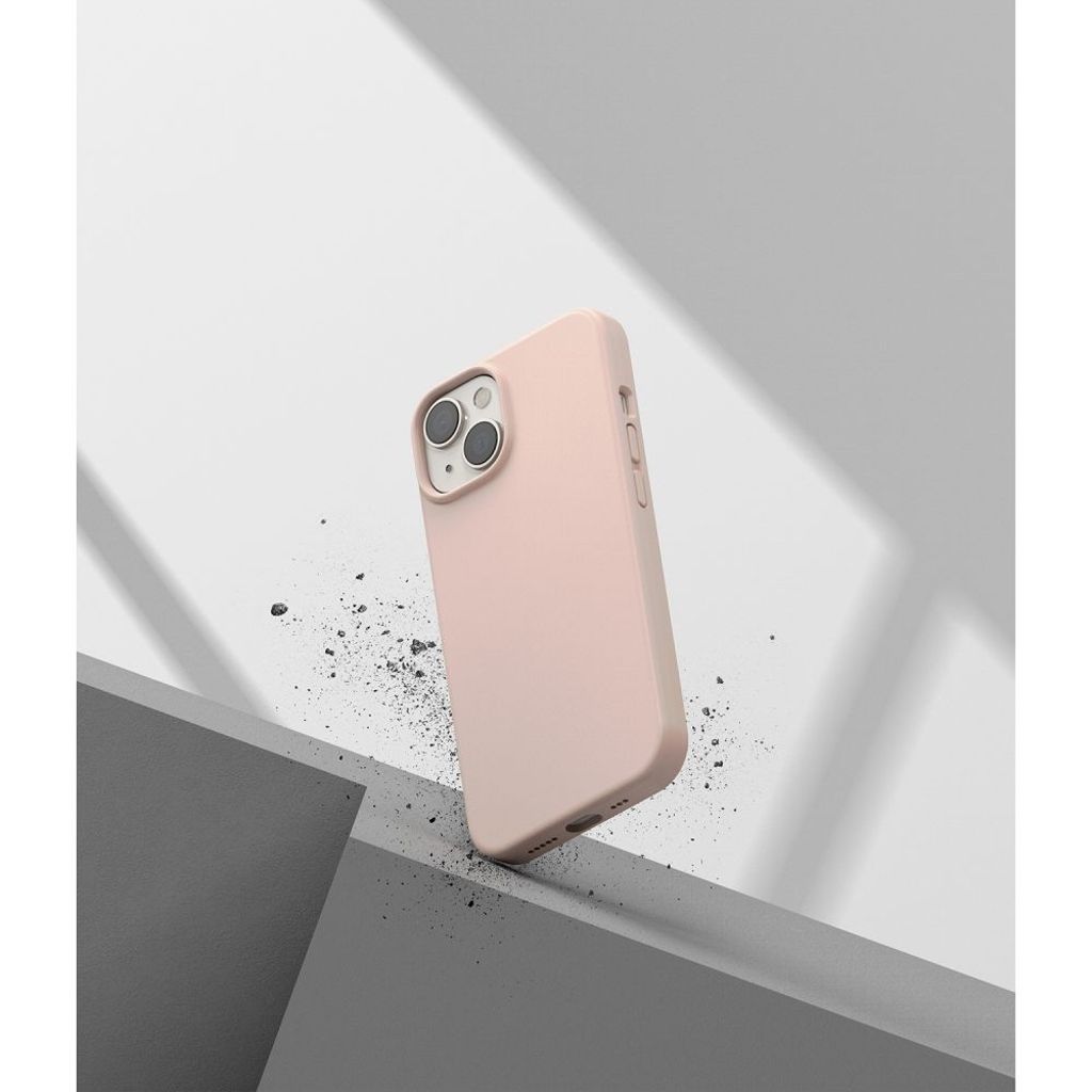 Ringke Silicone Deksel til iPhone 14 Plus - Pink Sand