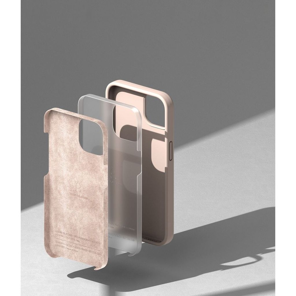 Ringke Silicone Deksel til iPhone 14 Plus - Pink Sand