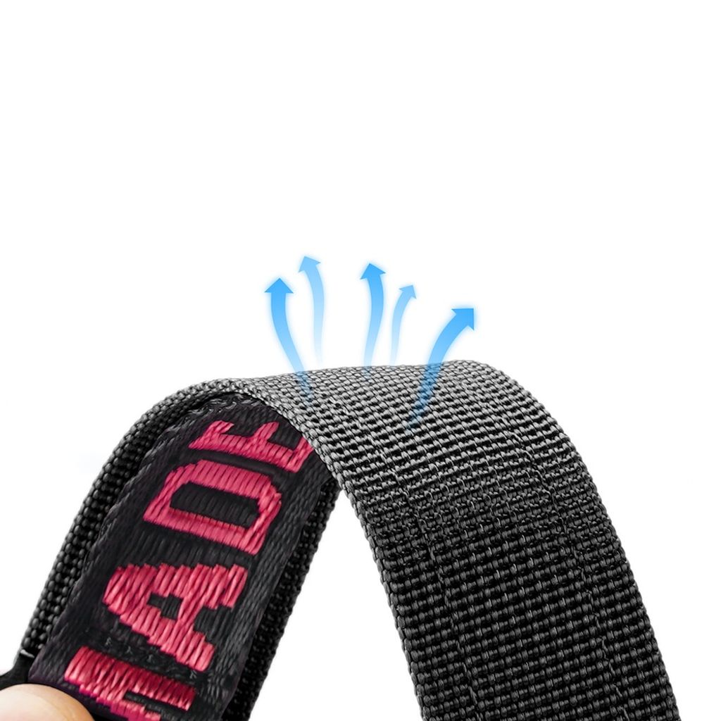 Dux Ducis Outdoor Urrem til Apple Watch 42/44/45/49mm - Sort/Rød