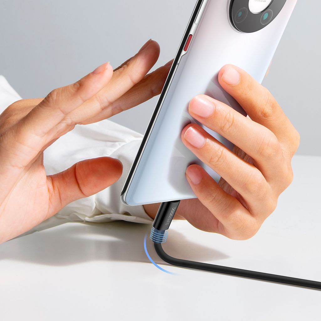 Baseus Superior Series SUPERVOOC USB-A til USB-C kabel 65W 2m sort